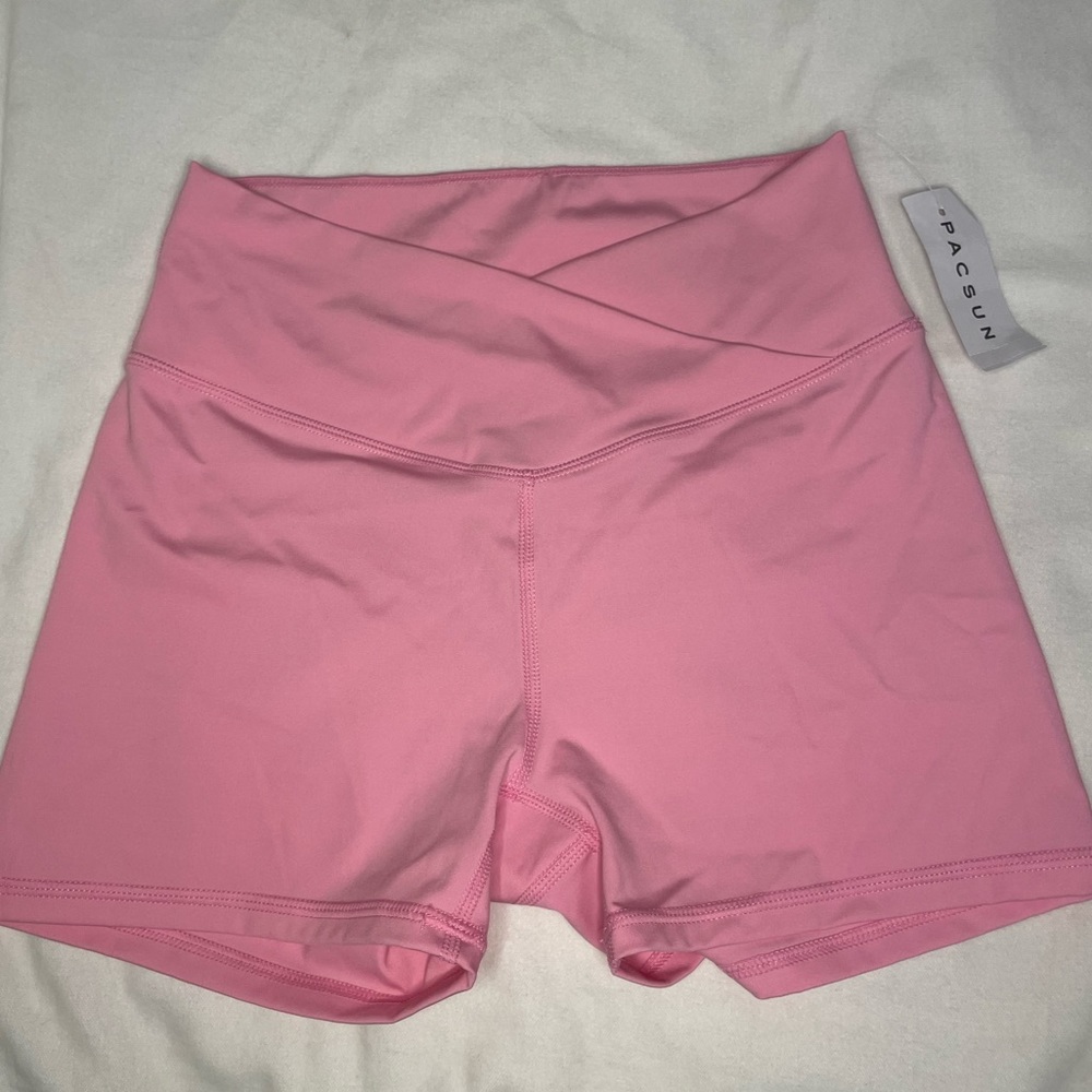 Pacsun light pink crossover shorts